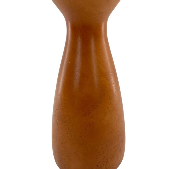 10" Solid Wood Candle Holder with Felt Bottom and Single 3" Candle Width - Picture 3 of 10